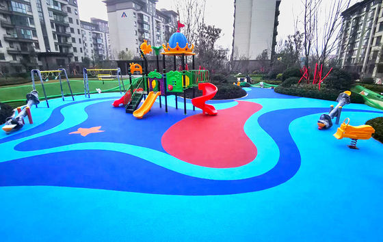 Sàn cao su sân chơi chống trượt EPDM với nhiều màu chống tia UV