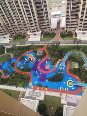 Sàn cao su chống tia UV màu sắc ngoài trời cho cộng đồng / khu dân cư / công viên