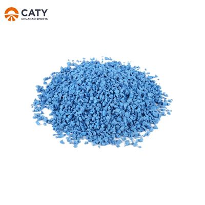 Granules màu EPDM đàn hồi, viên cao su xanh cho sân chơi