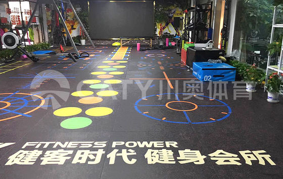 chống rung động Không dính Glue Gym sàn gốm gạch cho thể thao