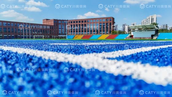 Granules cao su EPDM màu xanh dương Kháng khí hậu Tâm hấp thụ cú sốc tốt cho đường đua chạy