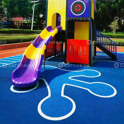 Các hạt cao su EPDM chống tia cực tím màu sắc phổ biến cho đường chạy bộ sân chơi khu dân cư & đường dẫn thể dục