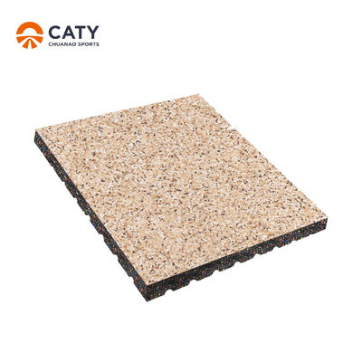 Dễ lắp đặt sàn cao su phù hợp không dính gạch cao su màu gỗ