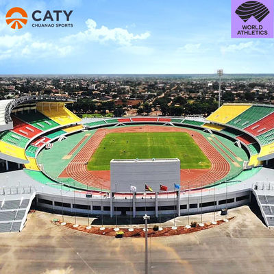 Hệ thống Sandwich IAAF đường đua chạy bộ bán sản xuất Đồ chơi thể thao đường đua và vật liệu EPDM Granules cao su cho bề mặt sân chơi