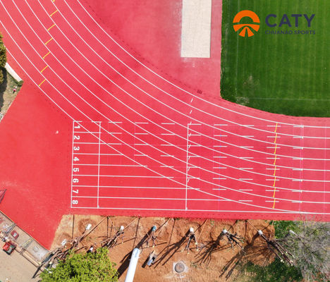 Tùy chỉnh Yuuz ESP Semi-prefabricated Spray Coating Sandwich Running Track với hạt EPDM Bảo trì thấp Kháng UV