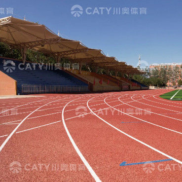 Đường chạy cao su bán sản xuất dành cho ngân sách Đường chạy cao su Đường chạy bộ Đường chạy bộ WA SGS được chứng nhận cho các cơ sở thể thao