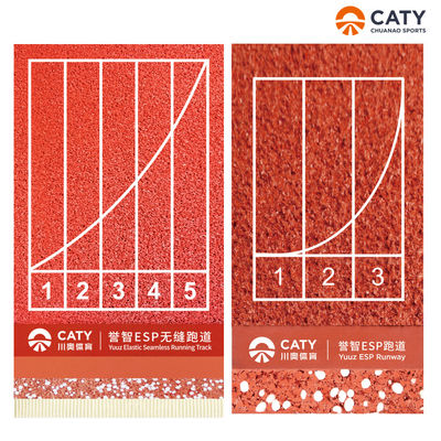 Đường chạy cao su cao su chống thời tiết với cài đặt đường đua