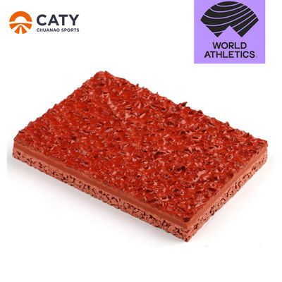 Hệ thống Sandwich IAAF Đường đua thể thao tổng hợp EPDM cao su Đường đua chạy bề mặt vật liệu EPDM SBR Granules lốp