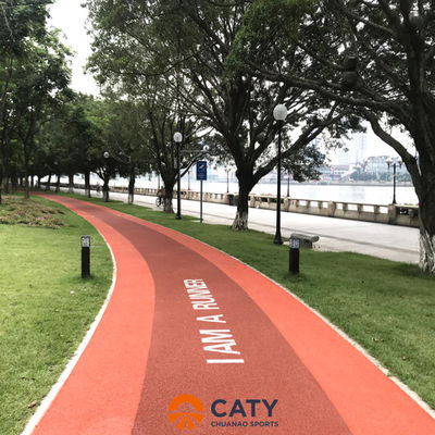 Đường chạy bộ cao su chống thấm nước Đường chạy bộ chống thấm nước Vật liệu EPDM Granules cao su chạy bộ