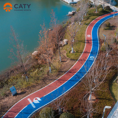 Thiết bị lắp đặt nhanh cao su Prefabricated Jogging Track vật liệu Jogging Granules cao su màu