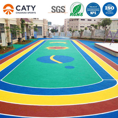 Đường chạy cao su hiệu suất cao 400m Đường chạy thể thao cho trường học và trẻ nhỏ