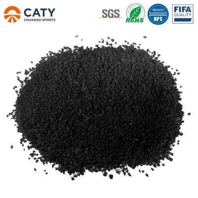 Chứng nhận miễn phí lo lắng Lốp xe màu đen SBR Granules cao su cho bóng đá sân cỏ Infill