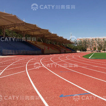 Iaaf phê duyệt đường băng cao su 13mm được chế tạo sẵn cho đường đua sân vận động Tartan
