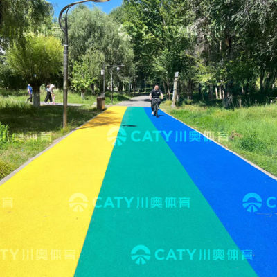 Hiệu suất môi trường cao su đường đua thể thao lai lai đường băng nhựa bề mặt liền mạch