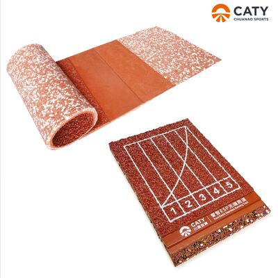 Lắp đặt tiết kiệm thời gian của đường chạy bán chế tạo sẵn, bề mặt đa môn thể thao với bảo trì thấp