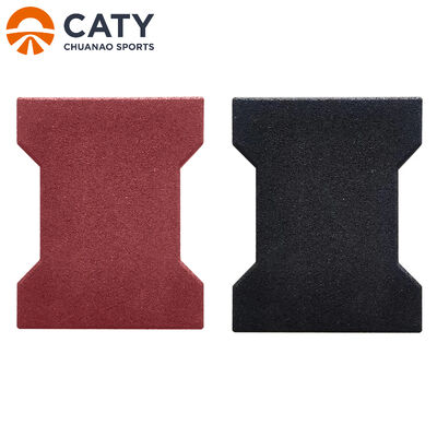 Sàn cao su xương chó kết nối công suất nặng cho công viên, đường tập thể dục và chuồng ngựa