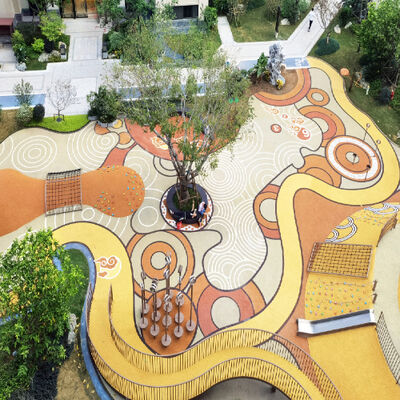 EPDM mật độ cao sàn kết nối trẻ em khu vực chơi giải trí sân chơi đường đua