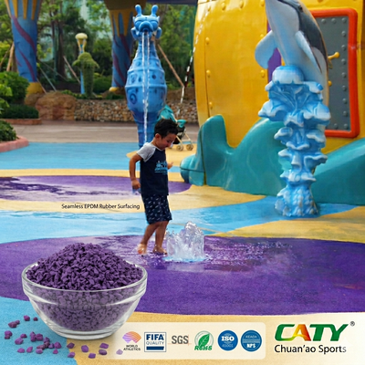 1-3MM 20% ướt đổ EPDM cao su sàn an toàn liền mạch trẻ em sân chơi sàn cao su cho công viên nước trẻ em khu vực chơi