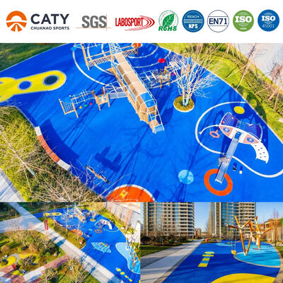 Granules cao su EPDM cho sân chơi và đường chạy bộ cho trường học, công viên nước, vườn, trường đại học