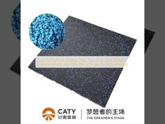 Gạch cao cấp cao cấp màu sắc, không độc hại 30% hạt EPDM trộn với 70% hạt SBR cho sàn phòng tập thể dục